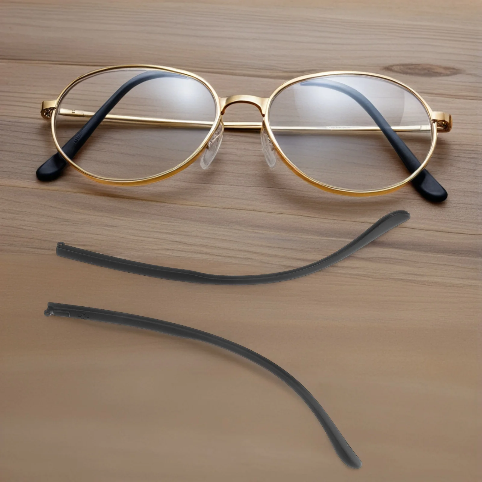 

2pcs Eyeglass Temple Replacement 5Mm Metal Glasses Arms Legs For Repair Anti-Slip Durable Eyewear Frame Accessories Safety