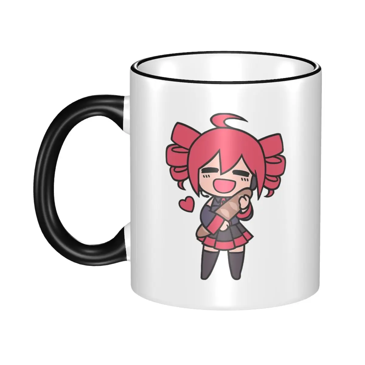 

Kasane Teto Loves Bread Chibi Mug Novelty Tea Cup Gift For Woman Man