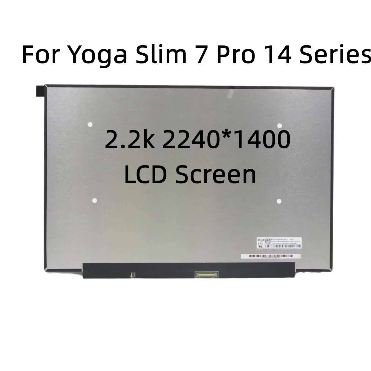 para Lenovo Yoga Slim Pro14ach5 14ihu5 14itl5 Tela Lcd Painel M140nwhe r0 Nv140drm-n61 2.2k 2240*1400 Display Matrix