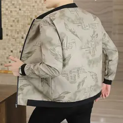 Spring Autumn Men Coats New Youth Casual Chic All-match Korean Stand Collar Printing Zipper Multicolor England Baseball Jackets