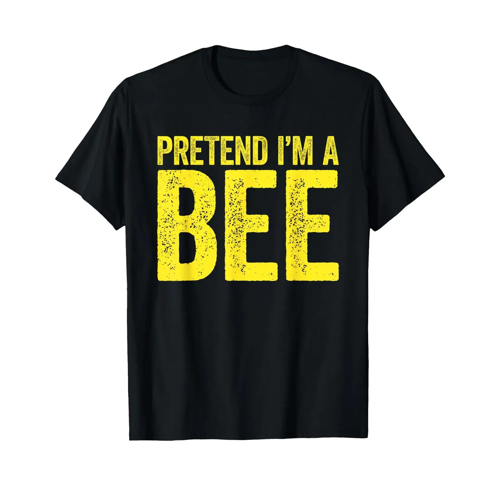 Pretend I'm A Bee T Shirt Matching Costume for Men and Women black vintage Washed designer clothes Versatile graphic Casual