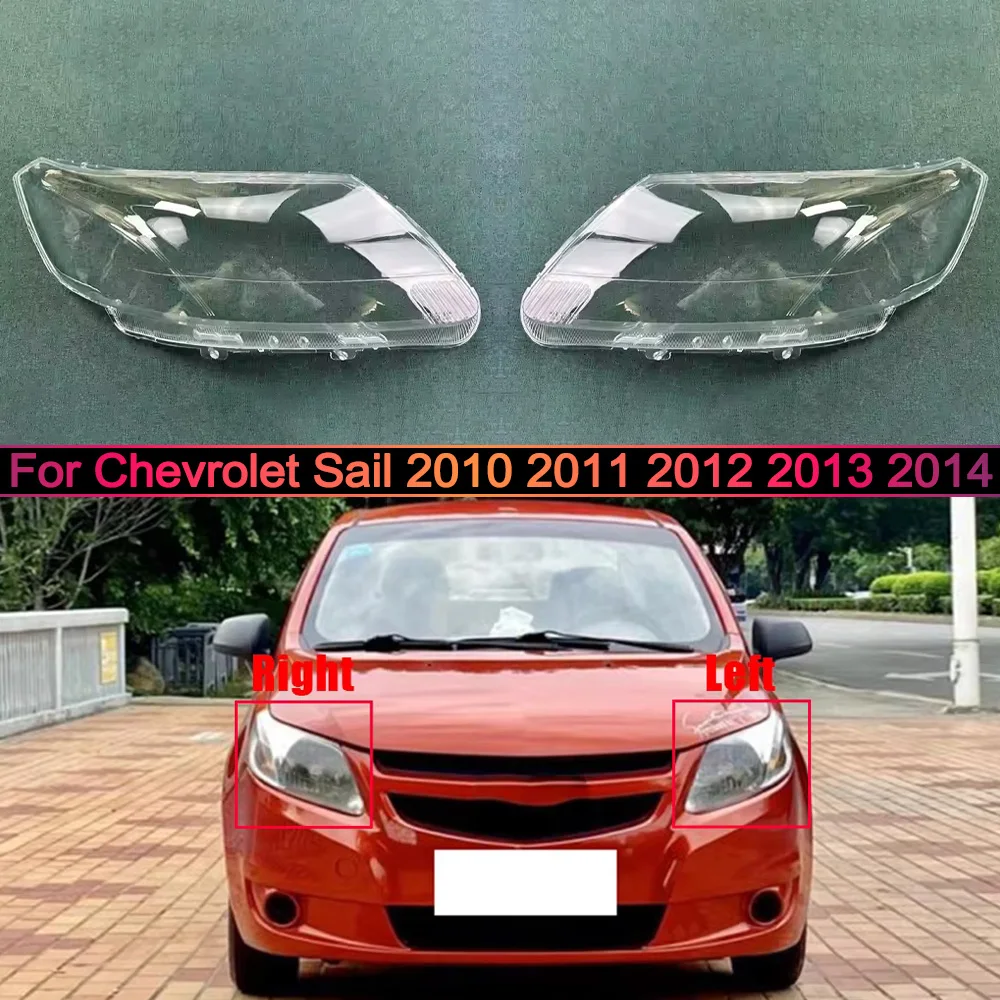 

For Chevrolet Sail 2010 2011 2012 2013 2014 Car front Headlight headlamps transparent lampshade lamp shell Headlight Cover lens