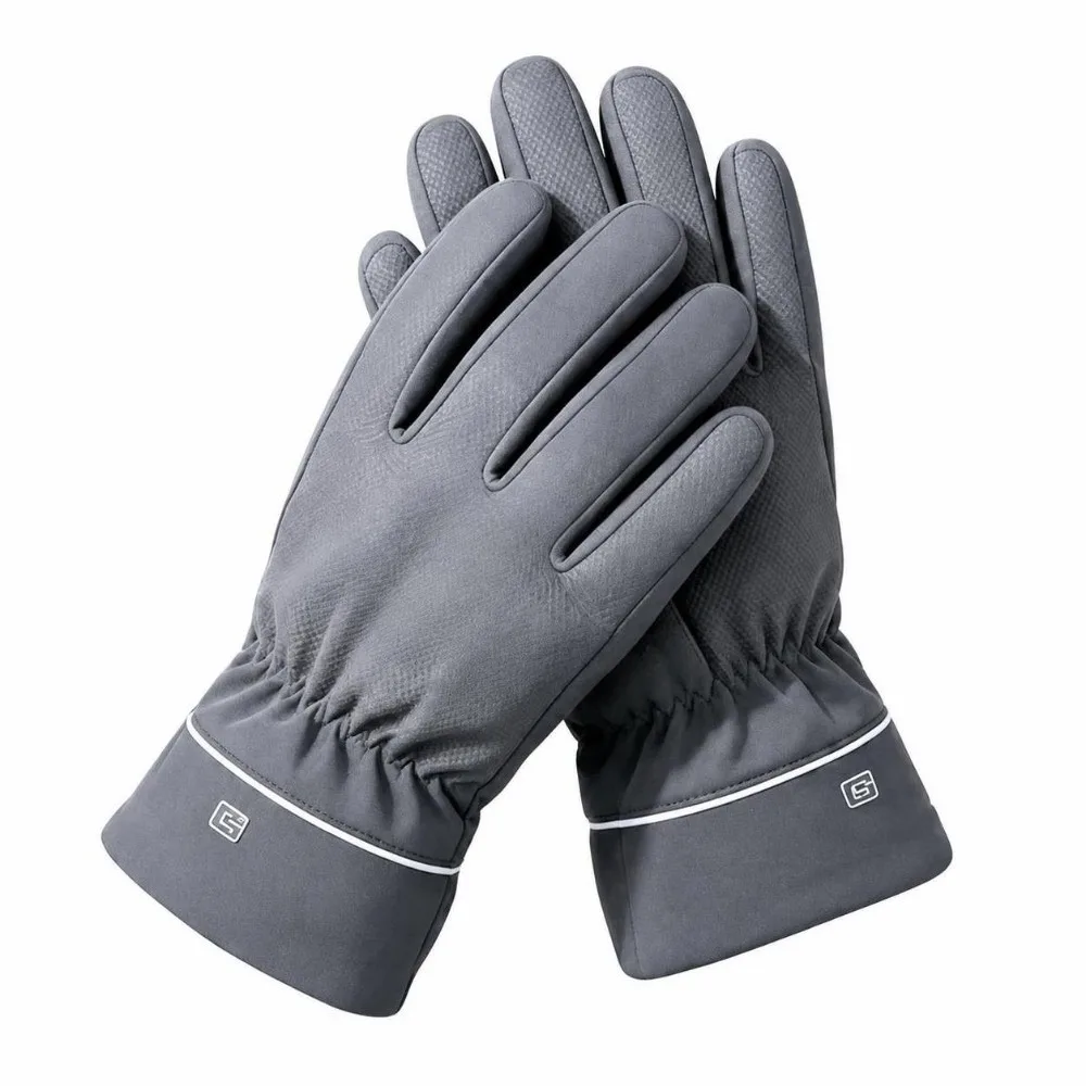 New Double-Layer Winter Thermal Gloves Non-Slip Thick Warm Touch Screen Gloves Waterproof Windproof Ski Gloves Men Women