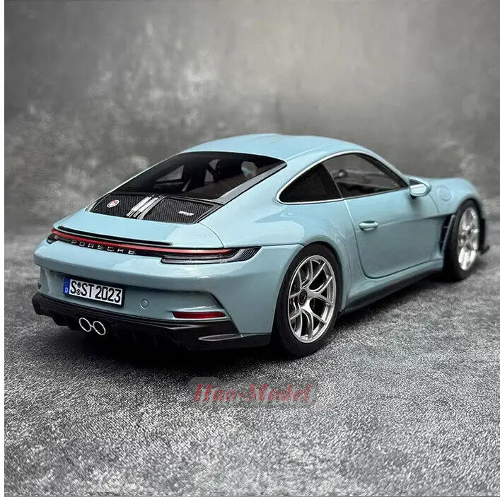 NOREV 1/18 For Porsche 911 S/T 2023 Alloy Diecast Model Car Simulation Toys Boys Birthday Gifts Hobby Display Collection Blue