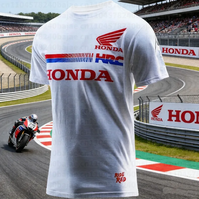 

Honda 2026 New Hot Summer Fashion Cotton T-shirt Skin-friendly and Breathable Summer High-quality Racing Clothes Men's Printing