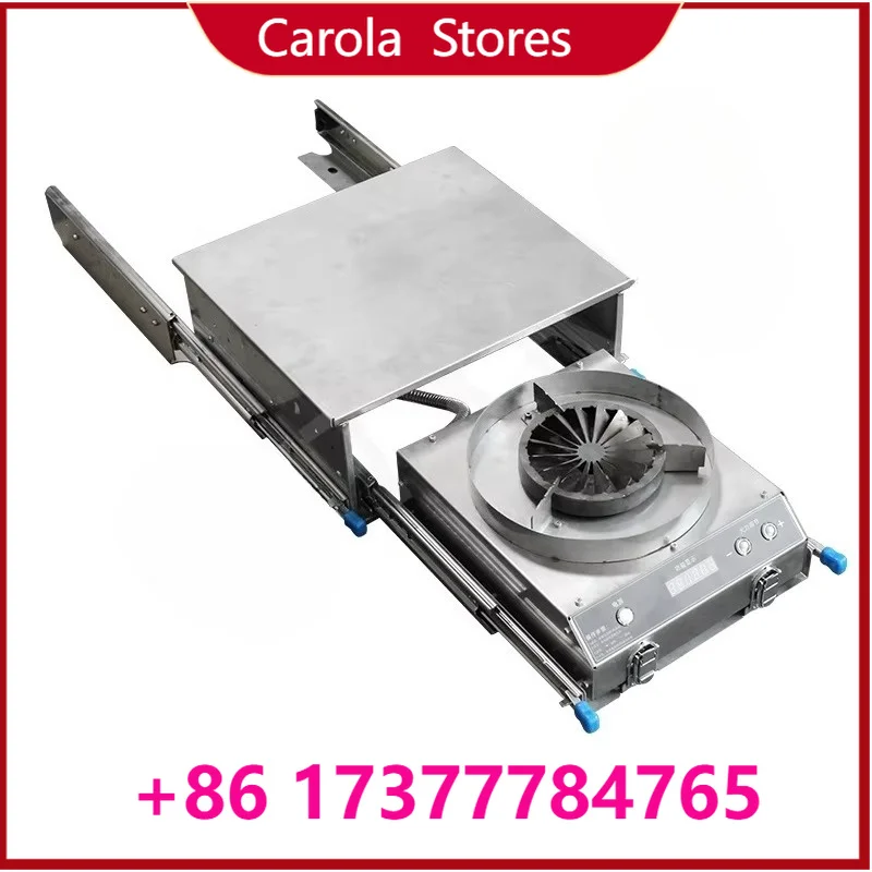 High Strength Aluminum Alloy Windproof Portable Stove with Digital Display, RV Vehicle Camping Outdoor Cooker RV Accessory