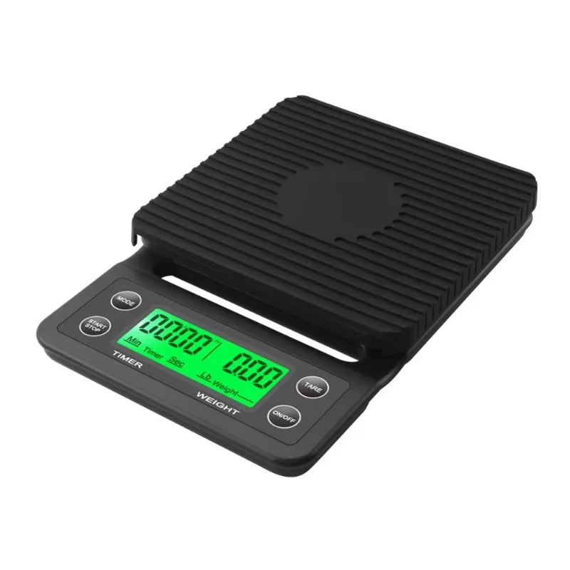 

5Kg/0.1g drop coffee scale with timer Portable electronic digital kitchen scale High LCD electronic scale