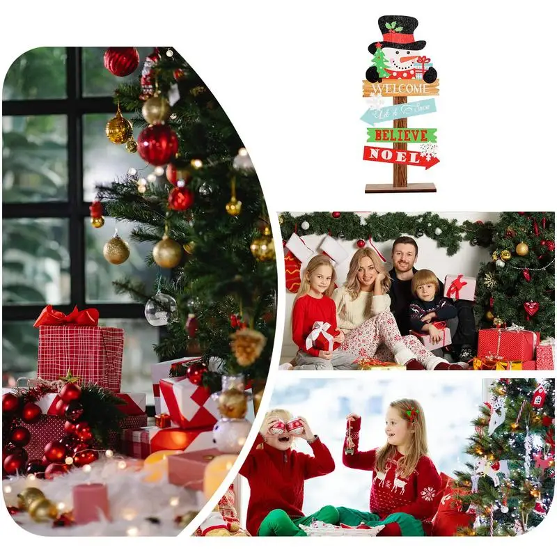 Dekorasi meja natal tanda manusia salju Natal Santa Claus taplak meja dekorasi meja Natal liburan Natal