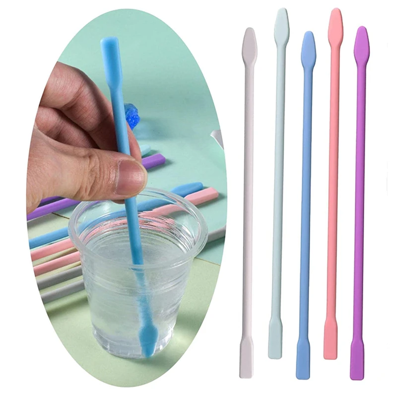 14/16/20cm Silicone Stir Sticks Rods Jewelry Making Tool For Resin Mixing Liquid Epoxy Dye DIY Craft Creation Supplies Equipment