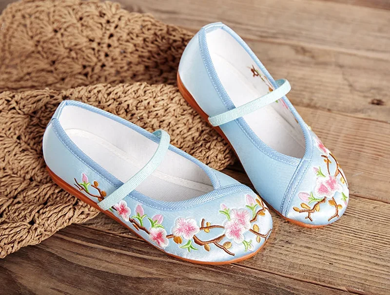 Novos sapatos tradicionais chineses infantis meninas sapatos casuais