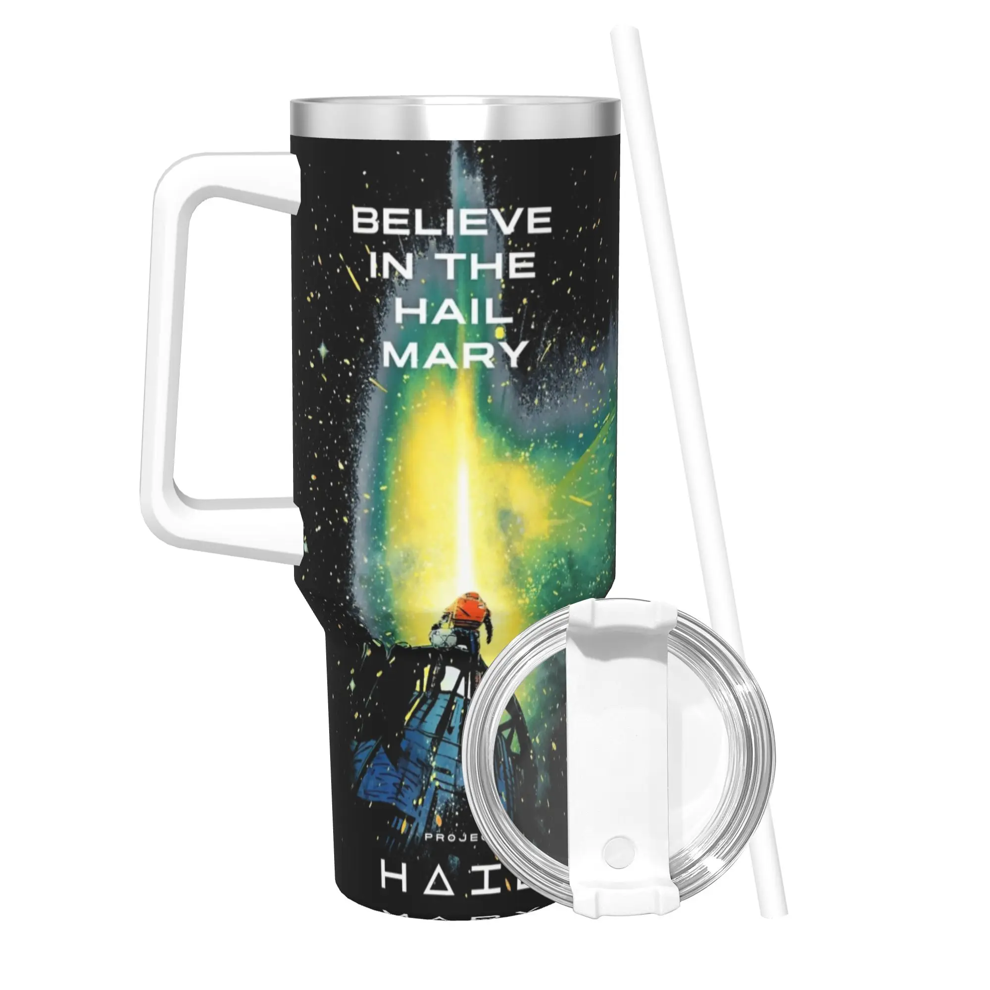 Stainless Steel Tumbler Believe In The Project Hail Mary Thermal Cups  Keep Heat Hot Drinks Mugs Cup Camping Water Bottle
