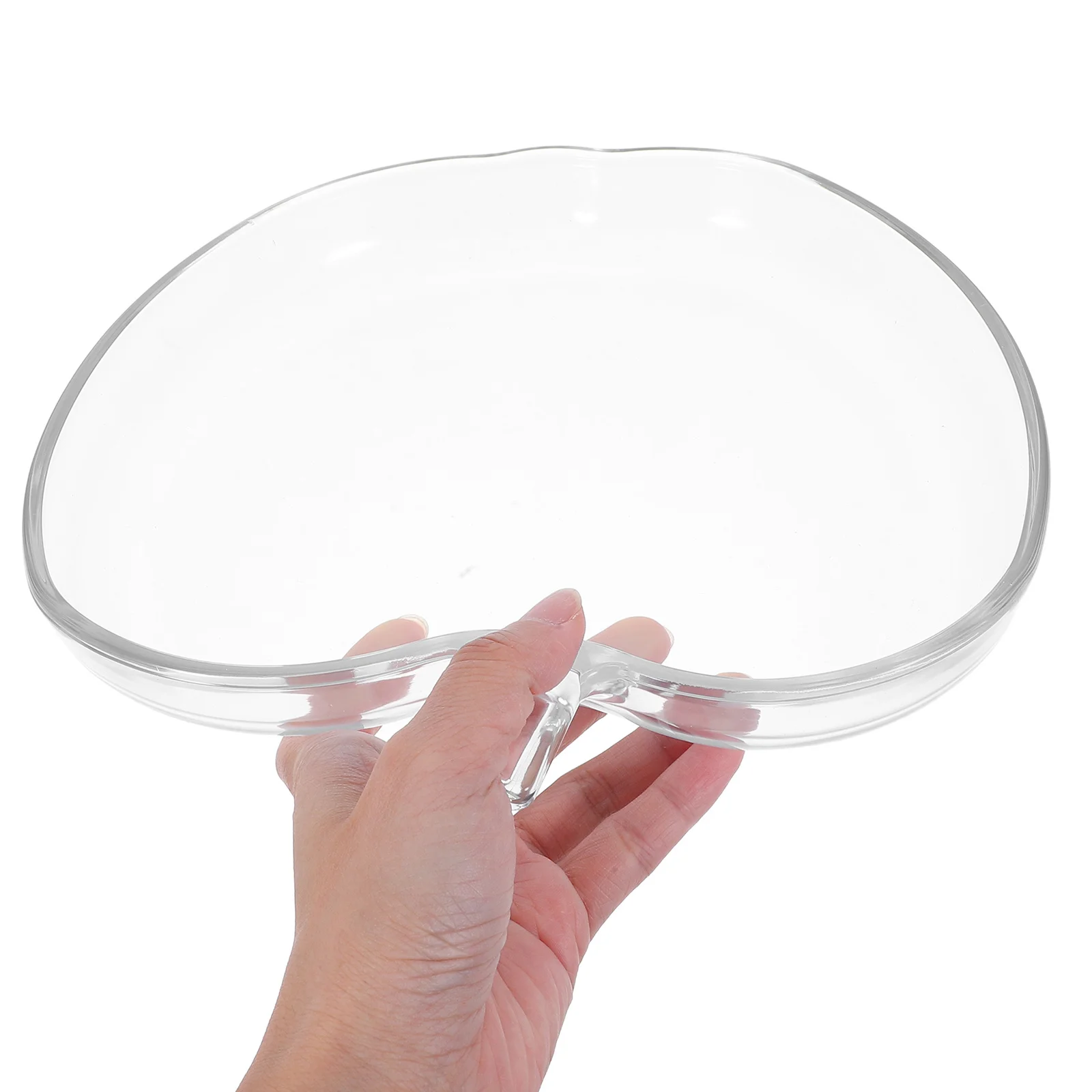 

Decorative Fruit Tray Home Clear Bowl Apple-shaped Dessert Glass Christmas Plate