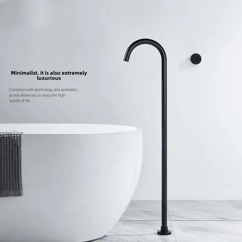 Luxury Free Standing Shower Faucet Set, Concealed Hot/Cold Waterfall Bathroom Shower System