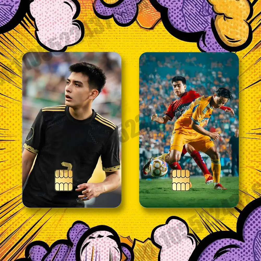 2026 Mexico Star G-Gilberto Mora Holographic Laser Shinny Film Skin Cover Sticker for Debit Credit Card Bank Card