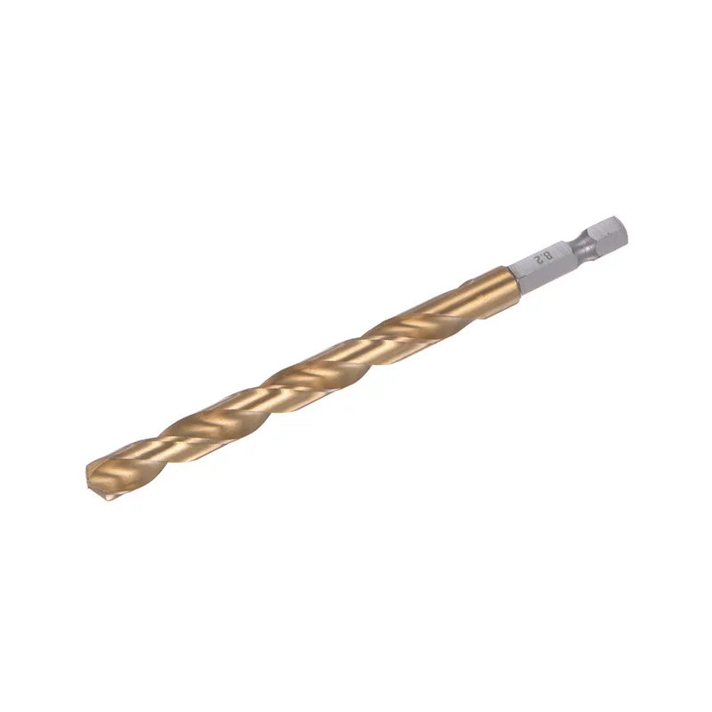 Hex Shank Titanium M35 HSS Twist Drill Bit 6/7/8/9/10/11/12/13mm Hex Twist Drill Bit with 1/4" Shank Drilling Tool Power Tools