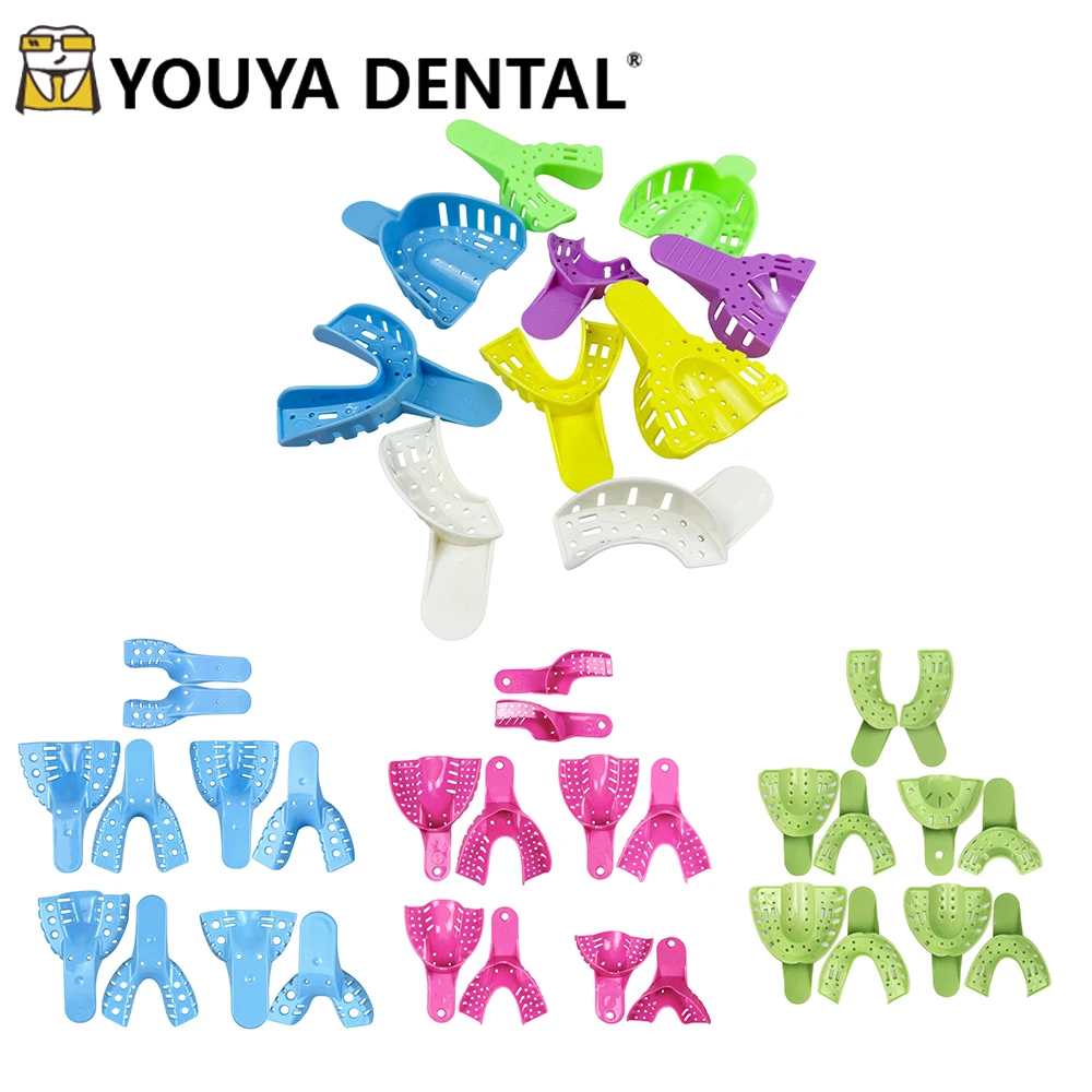

Disposable Plastic Dental Impression Trays Dental Dental Impression Plastic Tray Dentist Laboratory Tool 10Pcs/Set