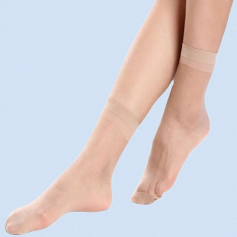 Chaussettes courtes invisibles en cristal pour femme, bas confortables, anti-accrocs, dépistolet ant fin, été, document solide, 5 paires, 10/15 paires