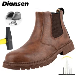 Work Safety Shoes Men's Safety Boots Anti-smash Work Shoes With Steel Toe Shoes Men Work Boots Anti-stab Safety Male Sneakers