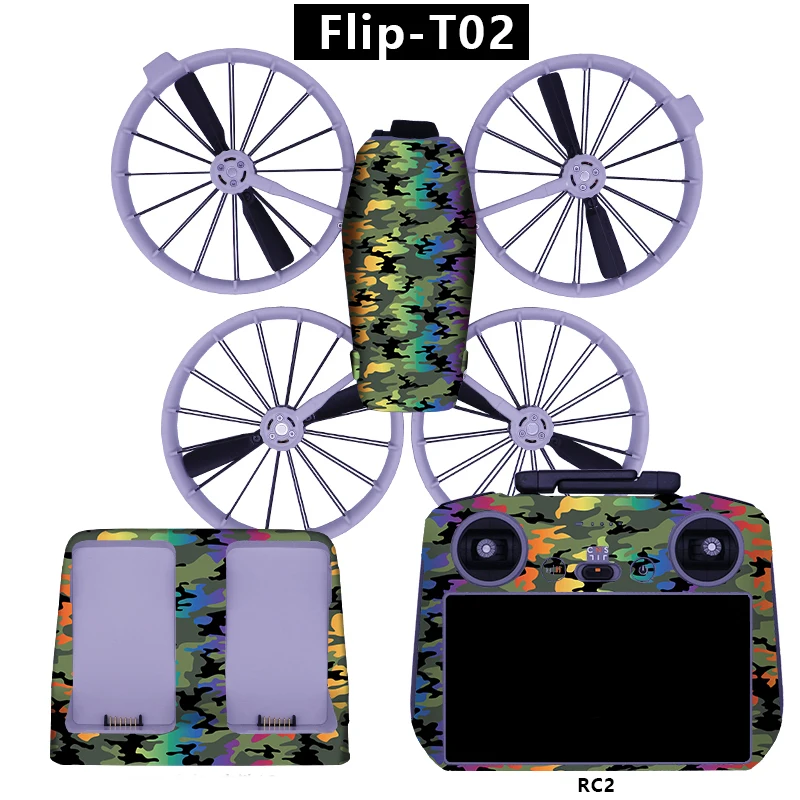 Djiフリップドローン用装飾ステッカーキット,防水スキンステッカー,DIYアクセサリー,傷防止保護フィルム