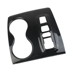 Center Console Gear Shift Panel Cover Trim Fit for Honda Ridgeline Passport Pilot 2020-2022 LHD Black Carbon Fiber Style
