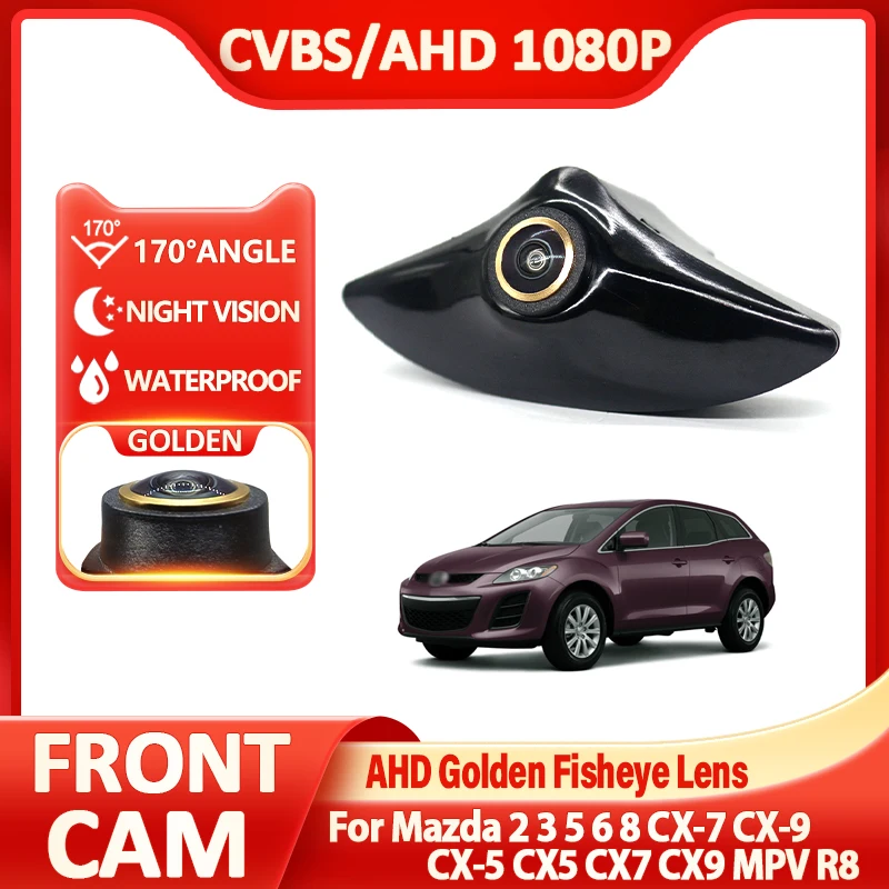 

Камера CCD AHD 1080P с передним креплением и логотипом «рыбий глаз» для Mazda 2 3 5 6 8