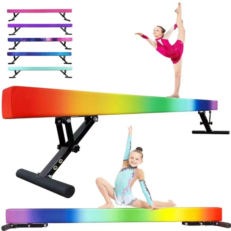 

Factory direct sales gymnastics training height adjustable balance beam