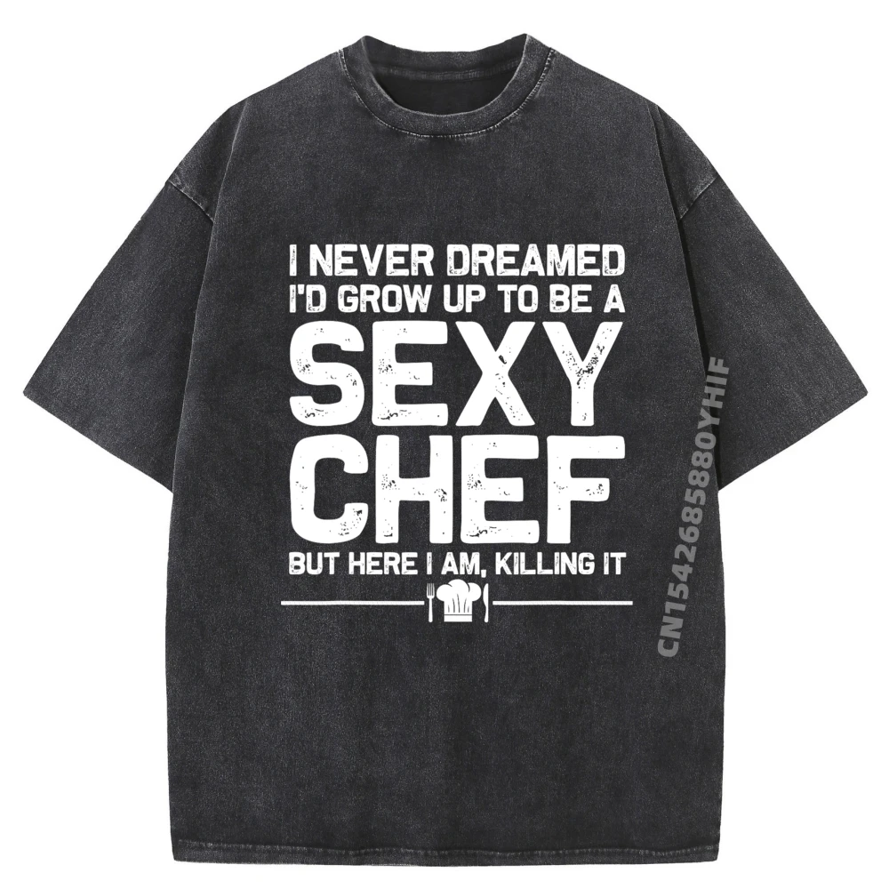 

Funny Chef Design Men Women Sexy Cooking Novelty Culinary Harajuku Luxury T-Shirt Mens Simple Washed T Shirts Hip Hop