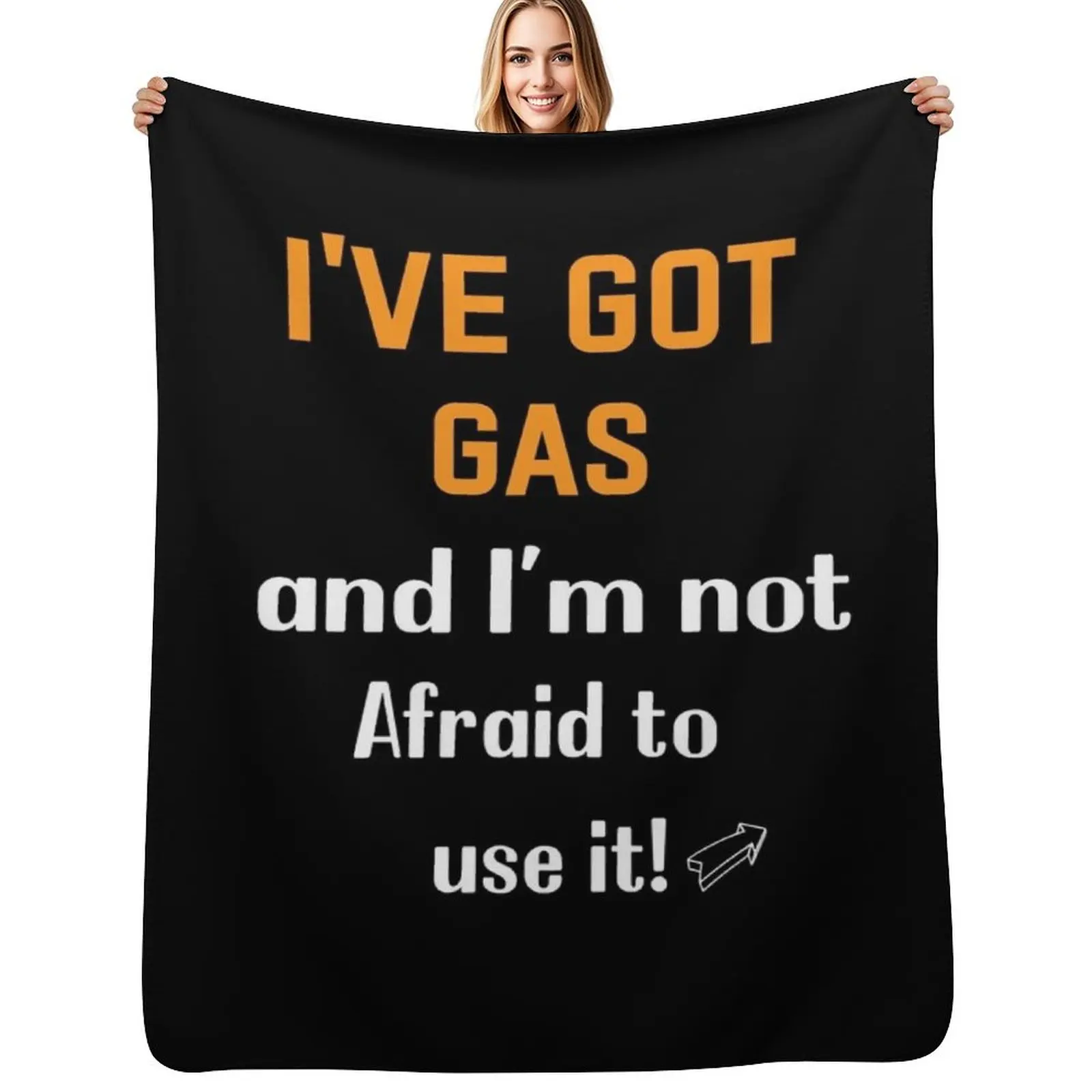 

I&x27;ve Got Gas, and I&x27;m not Afraid to use it!&quot Throw Blanket Nap Sofa Quilt warm winter Cute Plaid Blankets