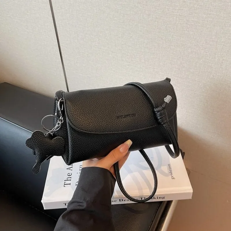 

Elegant Leather Crossbody Bag For Women From Luxury Brand Famous Designer Popular Classic Shoulder Handbag Ladies Accessory