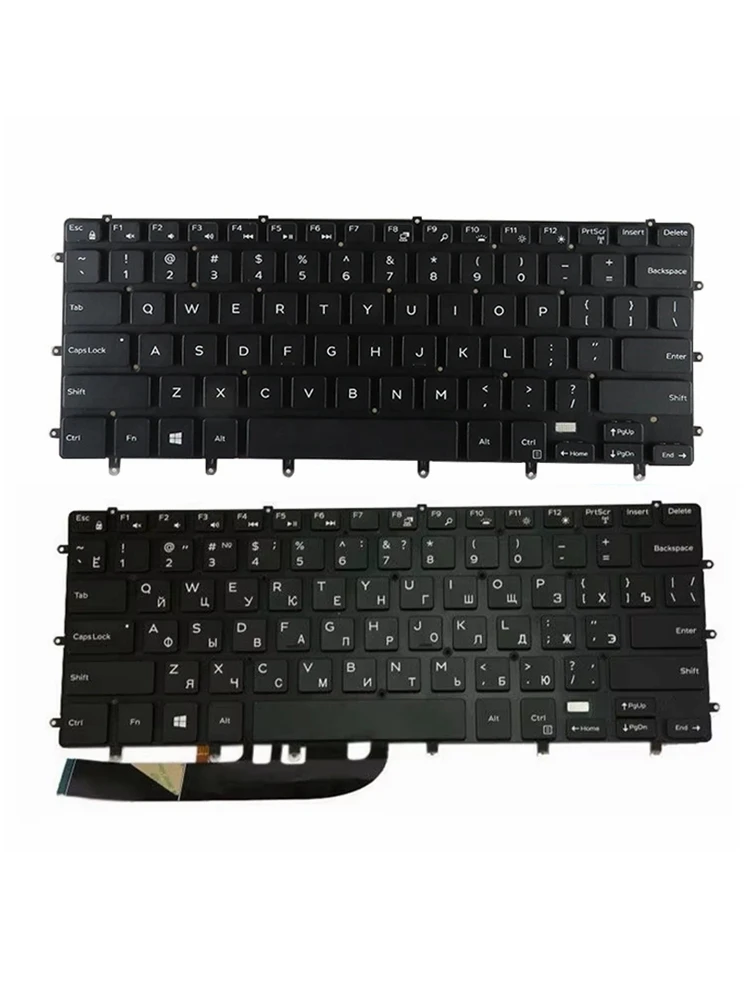 Klawiatura do laptopa US/UK/RU/SP/FR dla Dell XPS 15 9550 9560 9570 7558 7568 7590 5510 P56F Precision 5510 M5510 5520 M5520 5530 5540 — zdjęcie 2