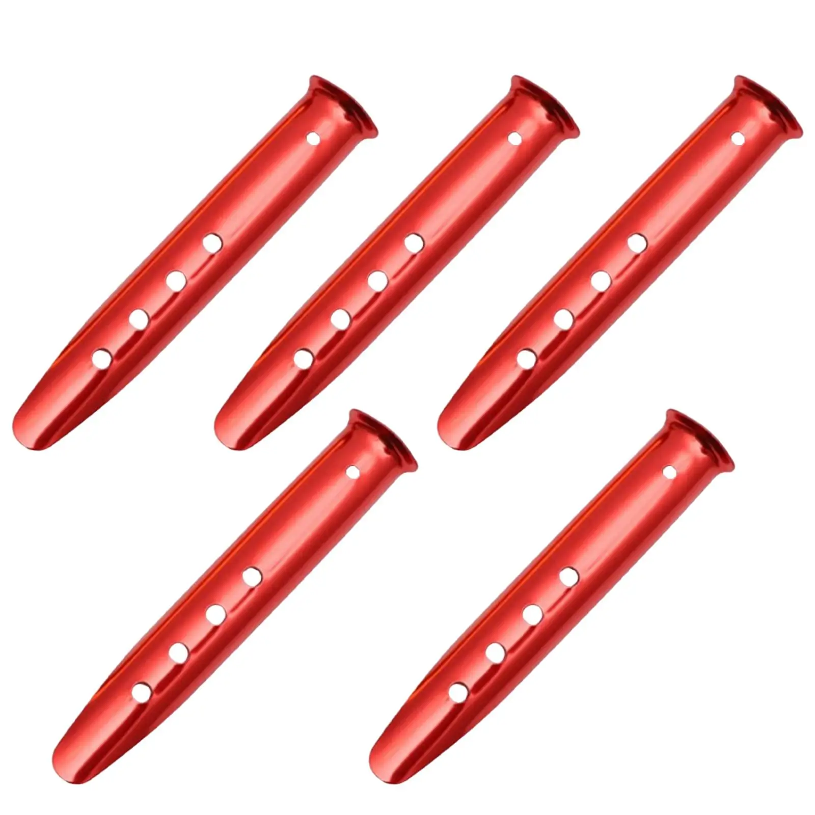 5x Lightweight Tent Stakes Pegs Ground Nails Anchor Snow Sand U Shaped Aluminum Alloy for Camping Tarp Backpacking Canopy Garden