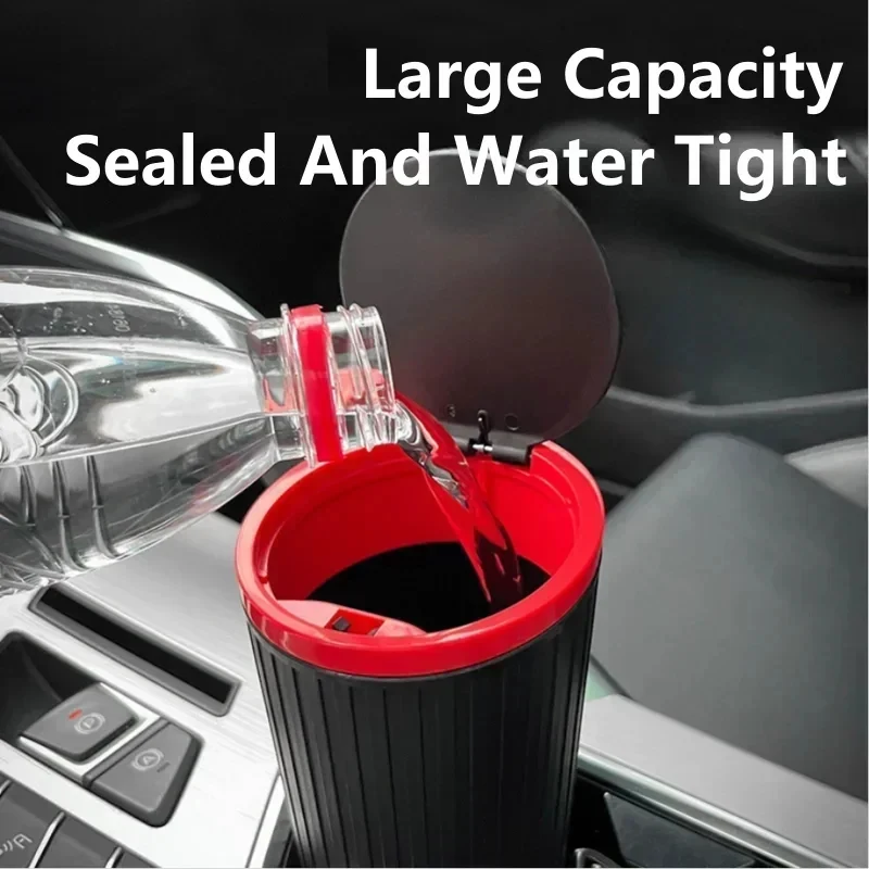 Mini Universal Car Trash Bin Waterproof Car Interior Rubbish Storage Box Portable Auto Garbage Organizer Bucket Multifunctional - view 2