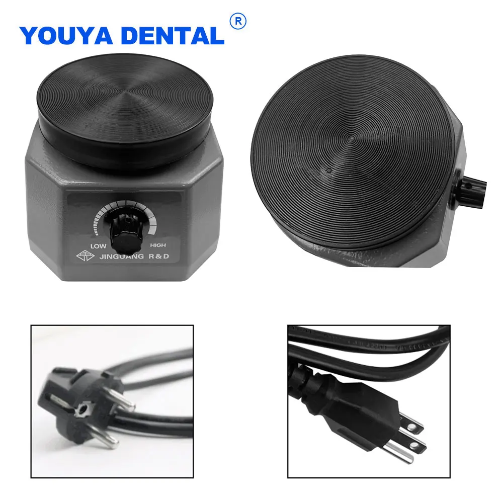 Round Dental Plaster Vibrator Dentist Gypsum Variable Shaker Shock Laboratory tool Equipment Adjustable Vibration Table