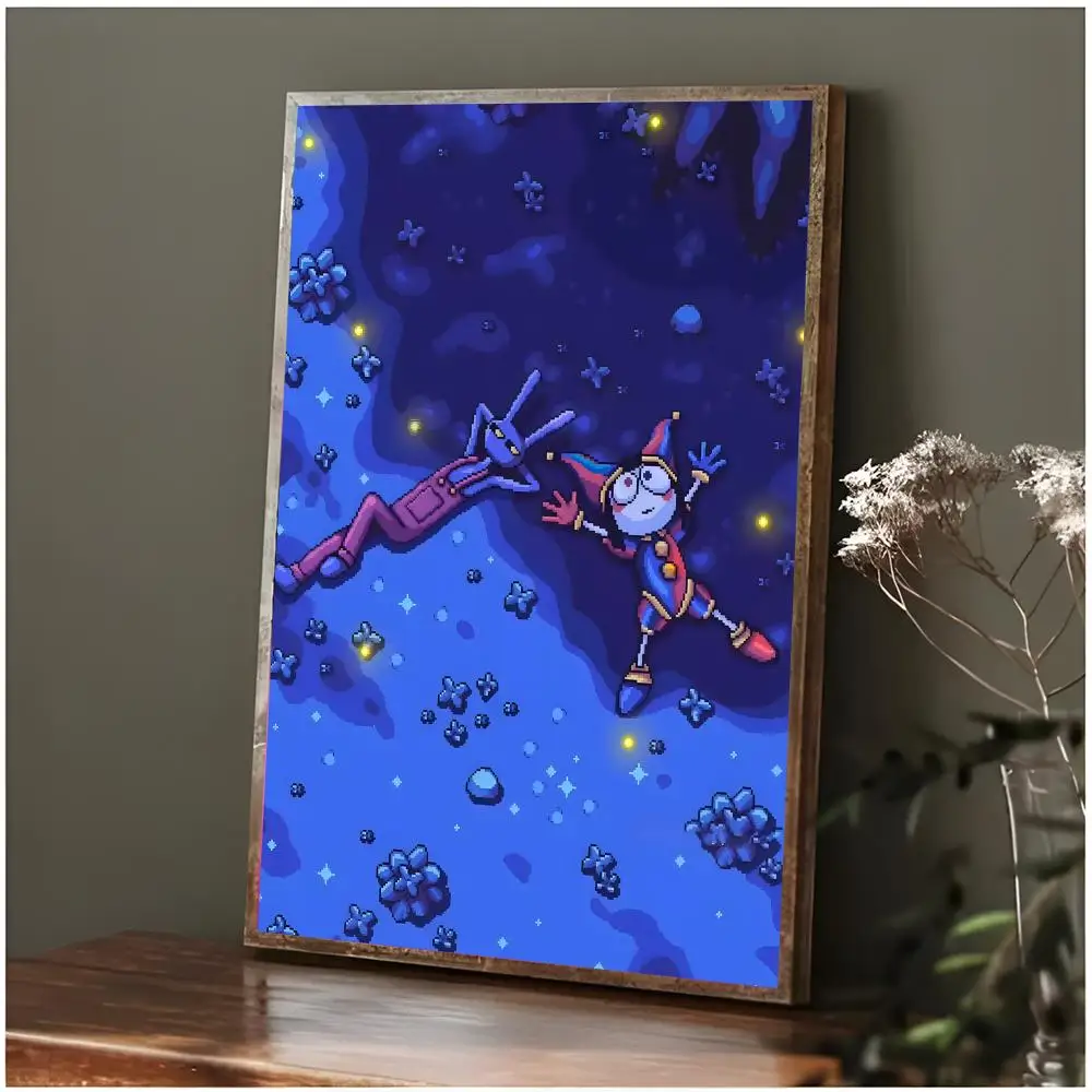 Animation Fantasy T-The Amazing Digital Circus Poster Modern Wall Art Bedroom Living Room Print Unframed