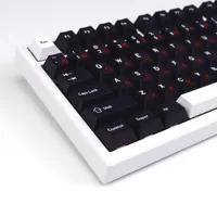 KBDiy 143 teclas GMK WOB rojo cirílico japonés Keycap Cherry perfil PBT sublimación de tinte para teclas de teclado mecánico interruptor MX