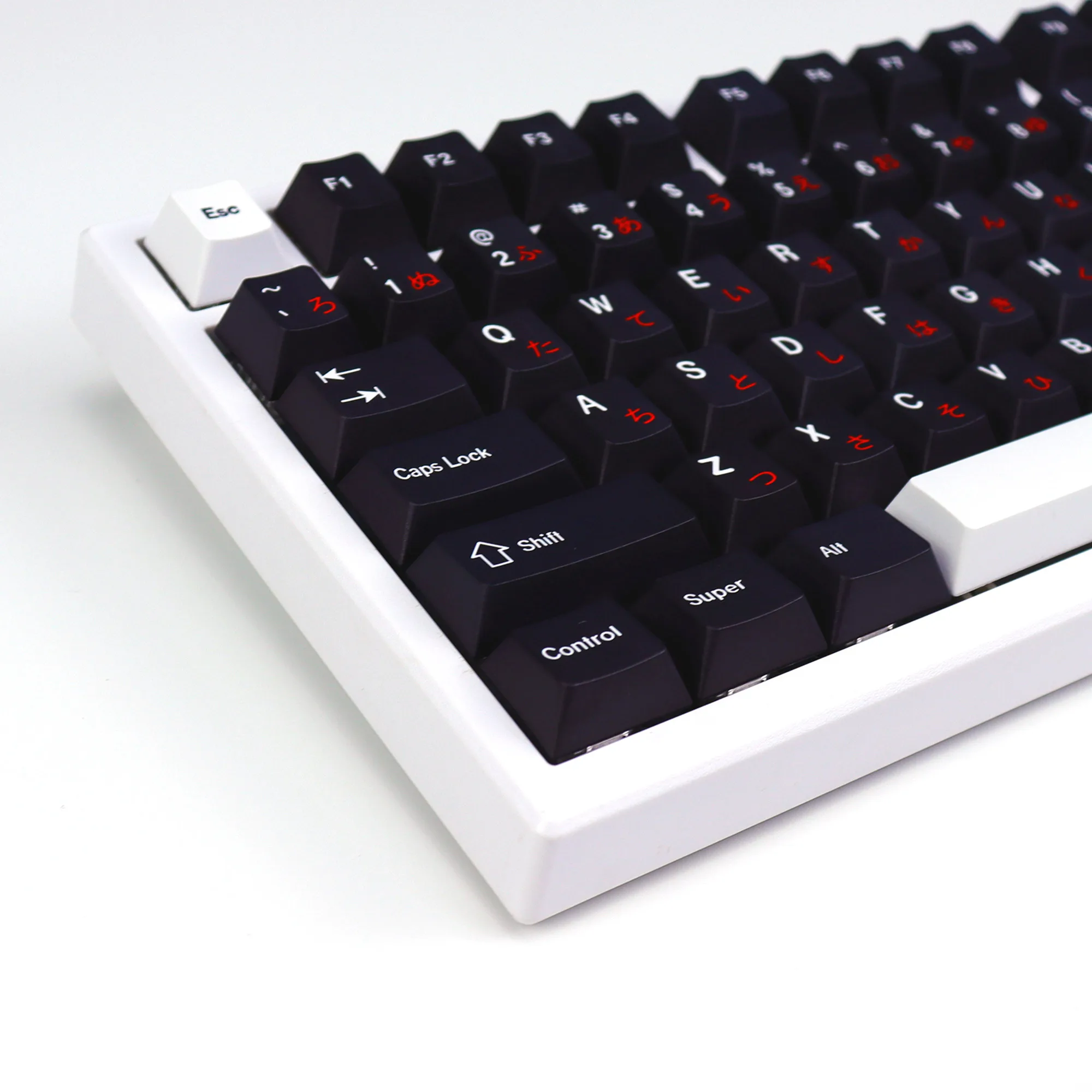 KBDiy 143 Keys GMK WOB Red Cyrillic Japaneae Keycap Cherry Profile PBT Dye Sublimation For Mechanical Keyboard Keycaps MX Switch