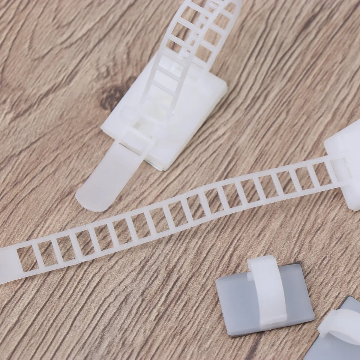 

50Pcs Cable Tie Holder Adjustable Self Adhesive Wire Fixer Cord Management Wrap Organizer Clamp Fastener for Home Office Cable