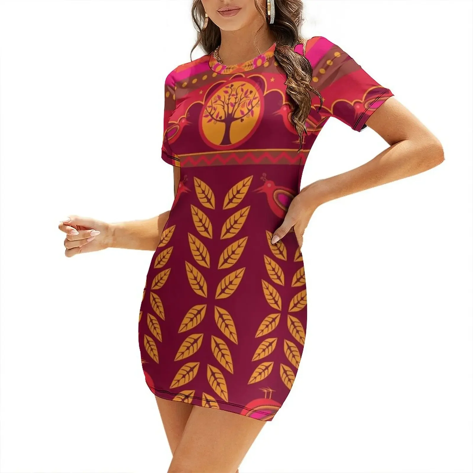 

Kuna Mola Short-Sleeved Dress Female clothing dress party night