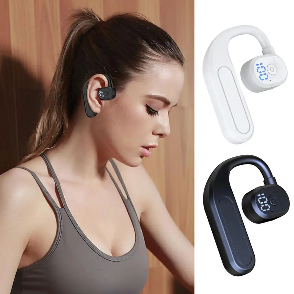 Wireless Headset Bluetooth-compatible Earphone High-tech Bluetooth Wireless Earphones with Led Display Waterproof for Ergonomic