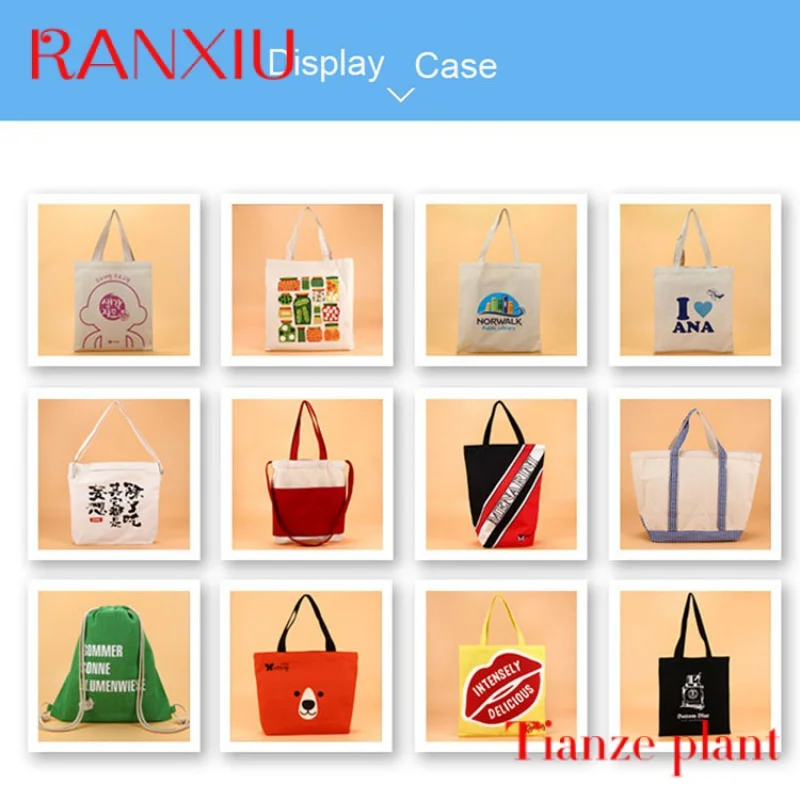 Custom Custom Mini Size Canvas Tote Bag With Your Own Company Logo Promotional Cotton Shopping Bag With Advertising Reusable Clo