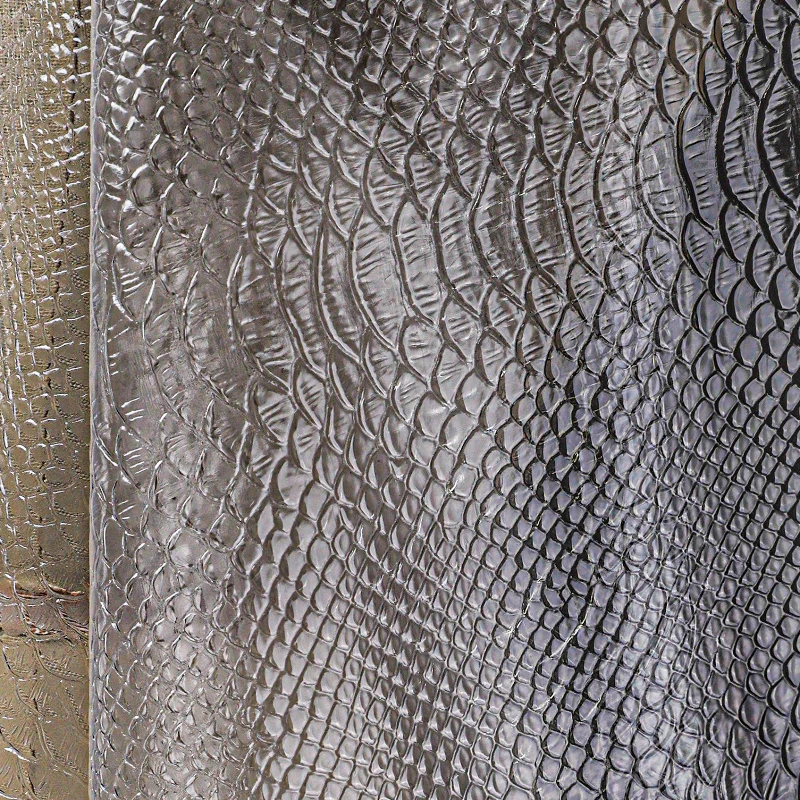 Kain Film TPU Matte Bermotif Kulit Ular, Tahan Air, Kreatif, Transparan, untuk Rok, Luaran, Tas, Pakaian, Kain Desainer