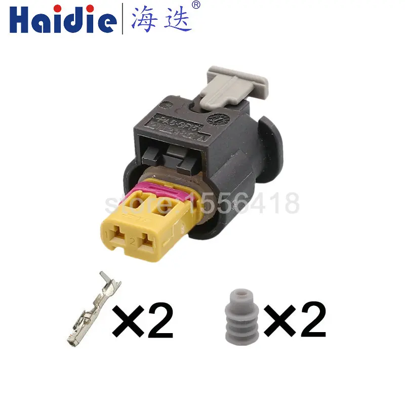 2 Pin Female Side Impact Sensor Plug Injector Auto Connector 4F0973702A/1-1718888-7