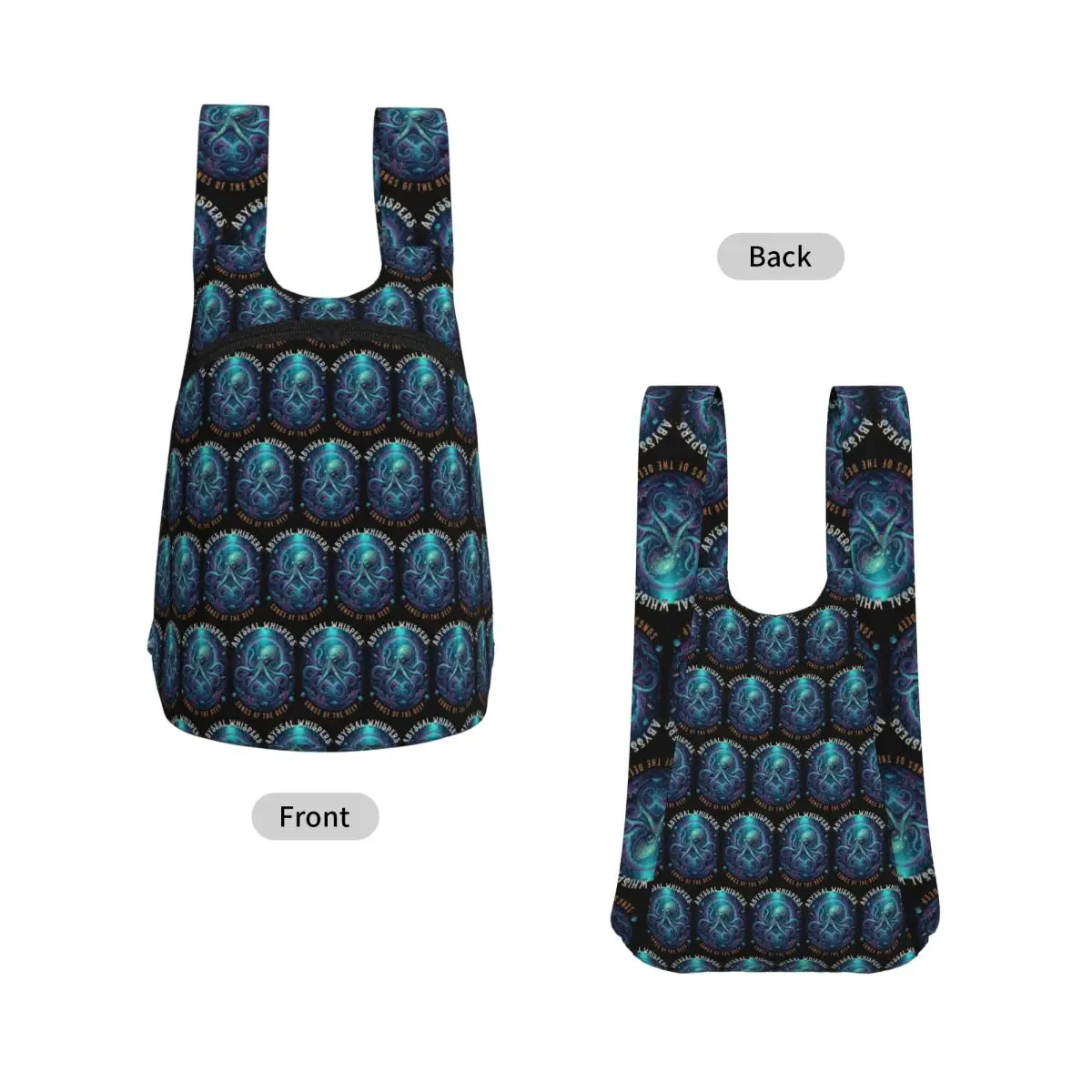 Mystic Octopus Abyssal Whispers Design Backpack Student Storage BookBag Children School Bag Computer Shoulder Bags Boys Girls