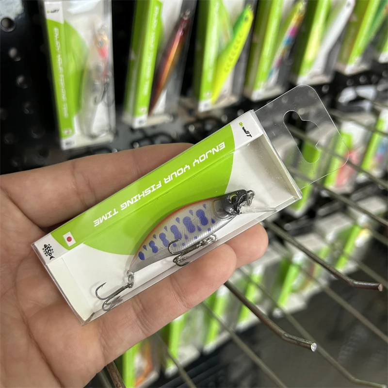 

SPIDERBT Japan SAME STYLE GH55S HUMPBACK Submerged Mino 4.3g Ultra Thin Bait Body Bass Stream Long Throw