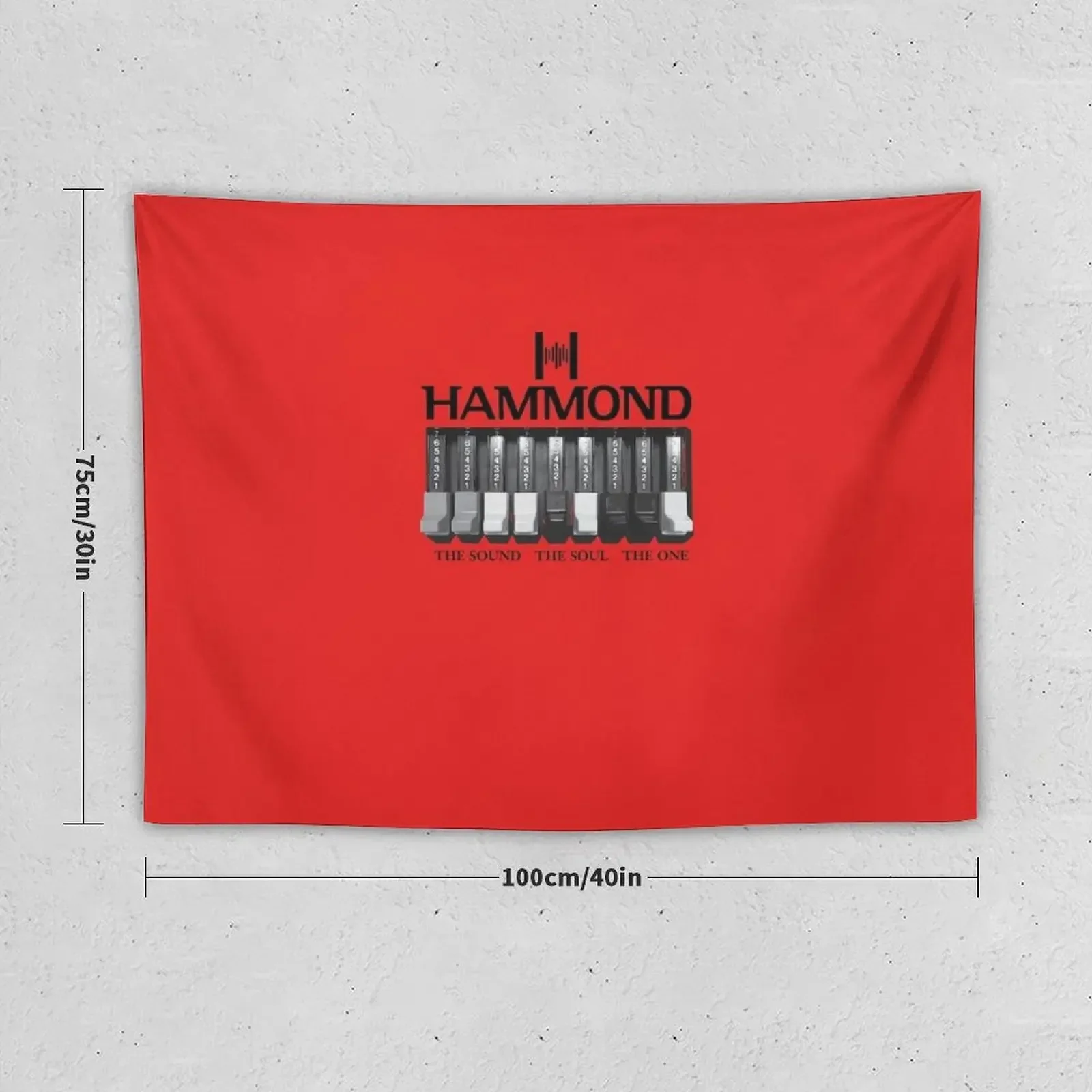 Hammond Organ logo and graphics Classic Tapestry Things To The Room House Decorations Tapestry