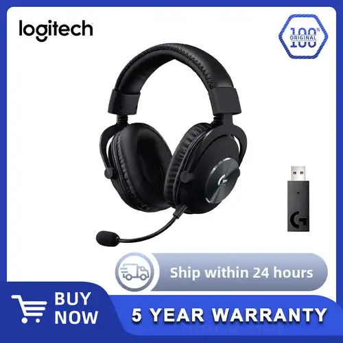 Logitech G PRO X Auriculares inalámbricos Bluetooth de tres modos para juegos Micrófono Auriculares inalámbricos bluetooth Auriculares