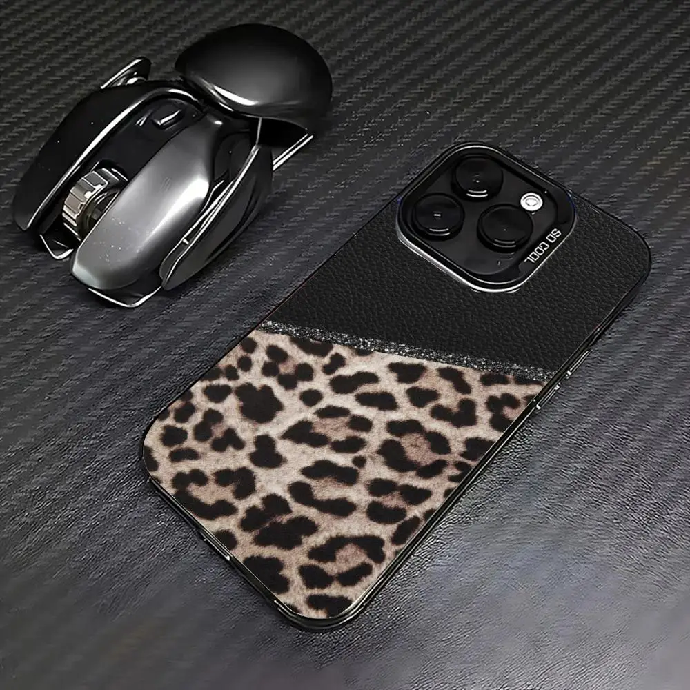

Fashionable leopard pattern Phone Case for iPhone 16 15 14 13 12 11 Pro/ Max/Plus shock-proof back cover anti-fingerprint
