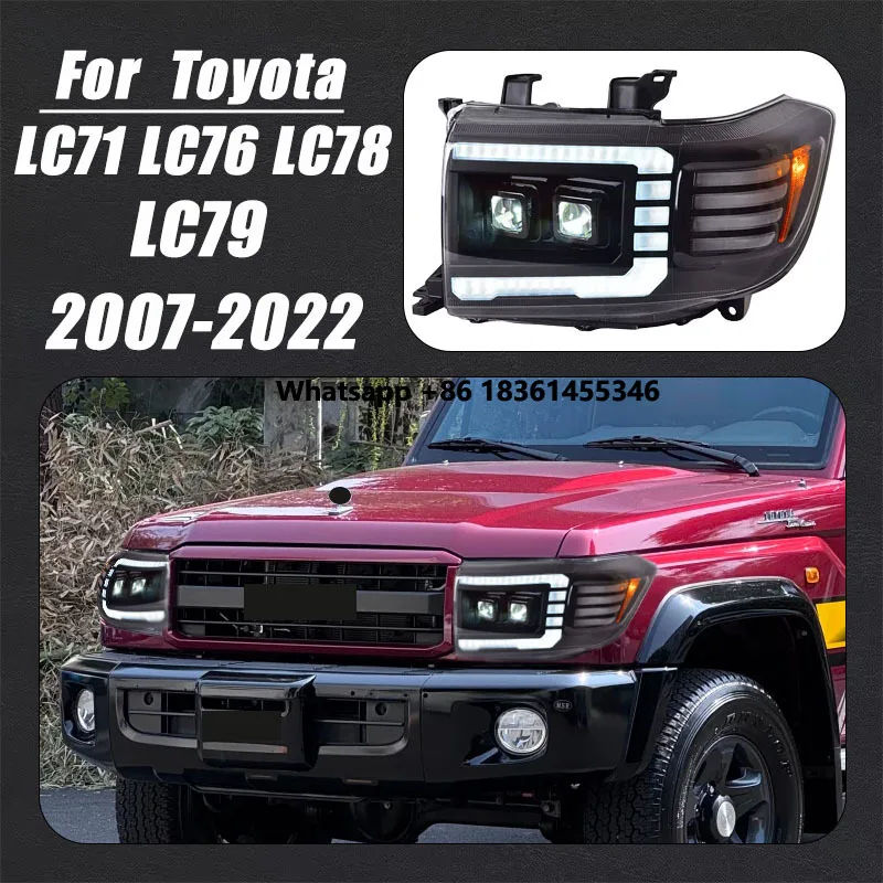 

For 2007-2022 Rand Cool Luze LC76 headlight assembly LC71 modified LED daytime running light streamer turn signal