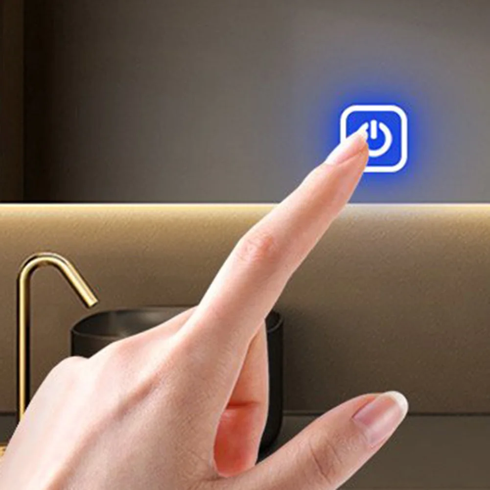 1 قطعة LED اللمس مفتاح مستشعر 12 فولت 5A 60 واط ل الذكية زر مرآة مفتاح الإضاءة للحمام مرآة ضوء الخلفية الديكور