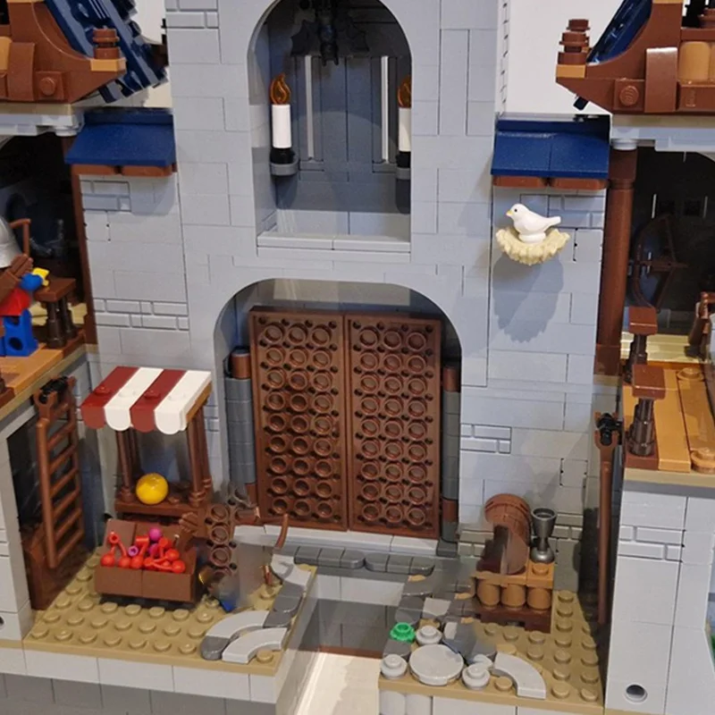 6030 pçs moc castelo medieval aventura castanho modelo blocos de construção brinquedo diy presente natal ideia criativa tijolo crianças aniversário